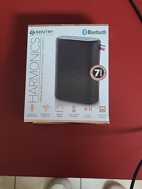 Sentry Harmonics Black Bluetooth Wireless Speaker